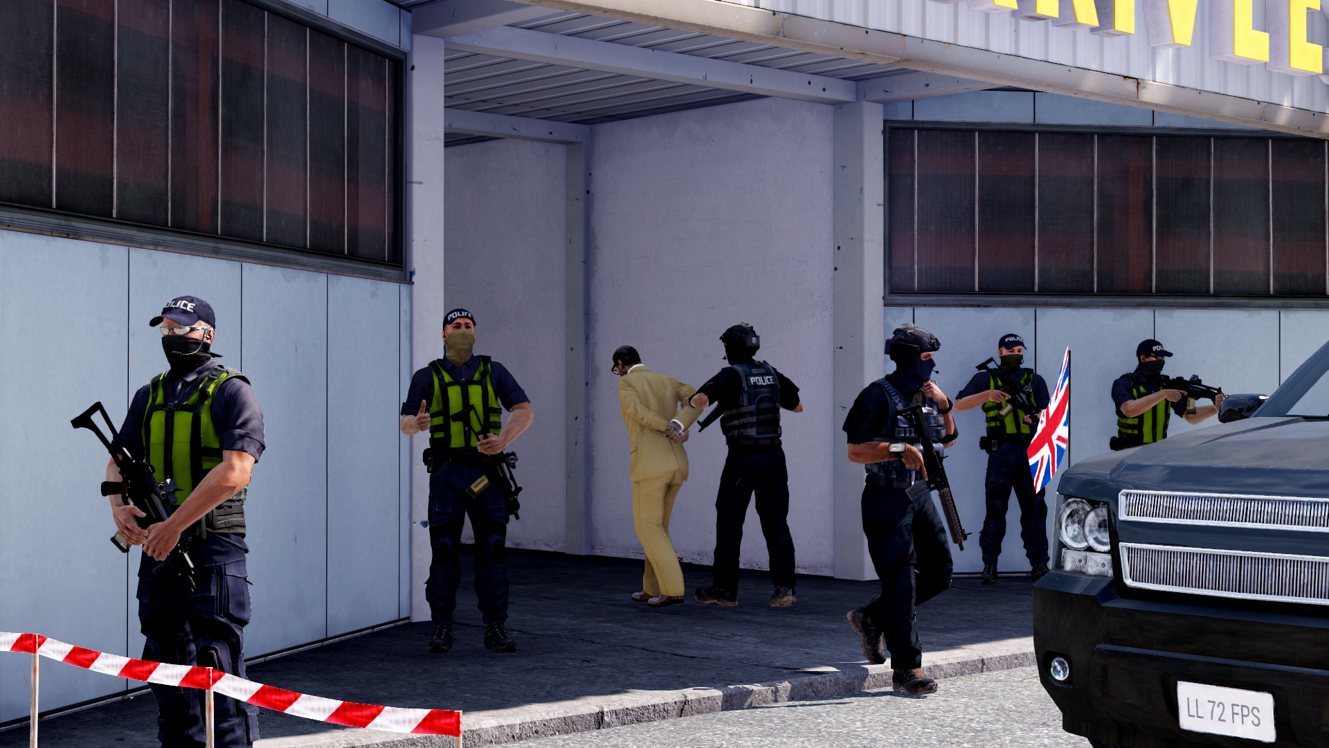 Blanchard in British Custody