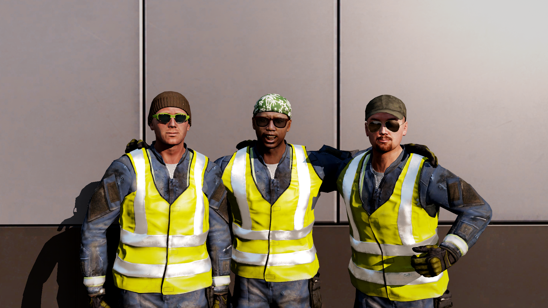 Ratu with his team at the Blue Pearl port